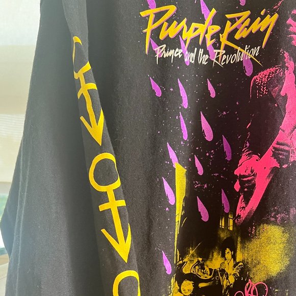 Graveyard Goods Prince Purple Rain Long Sleeve Tee Size XL Used - Picture 3 of 6